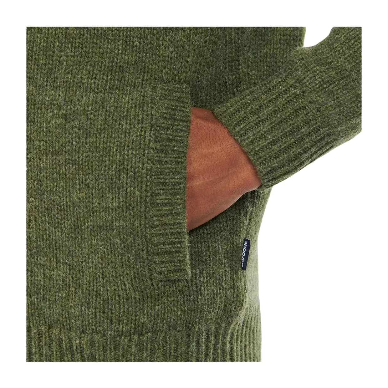 Maglione Barbour Calder Jumper Zip Verde