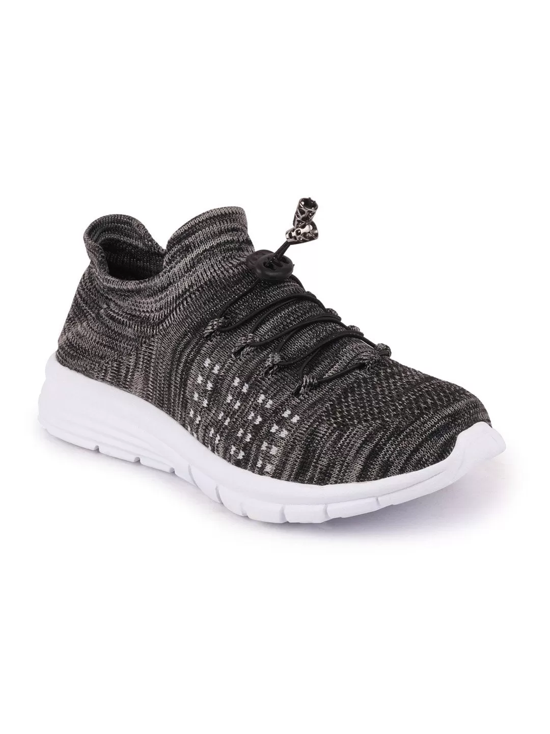 Men Grey Sports Lace-Up Outdoor Running Shoes