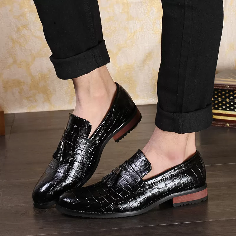 Men's Spring Tassel Moccasins Leather Shoes