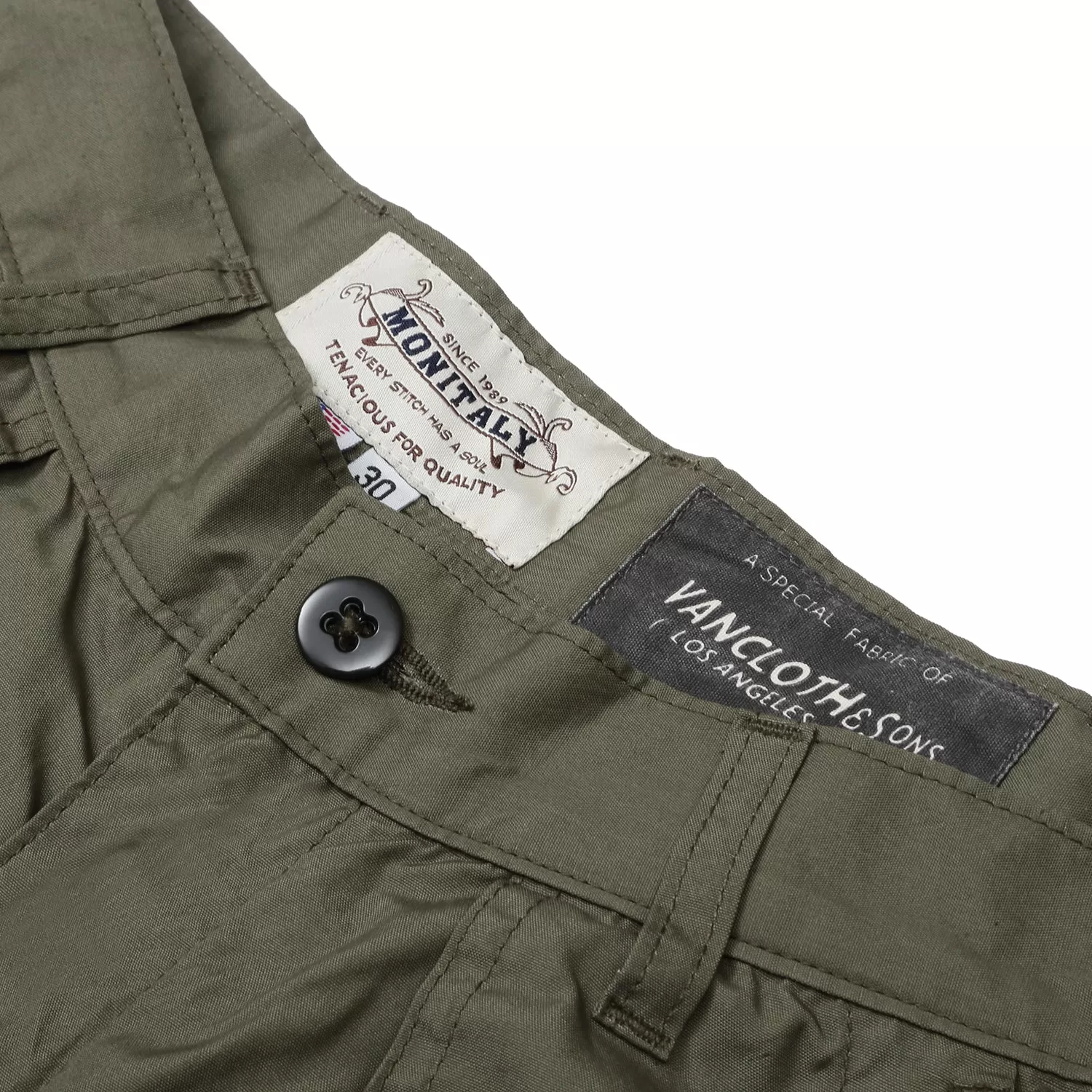 Monitaly - Utility Shorts - Olive