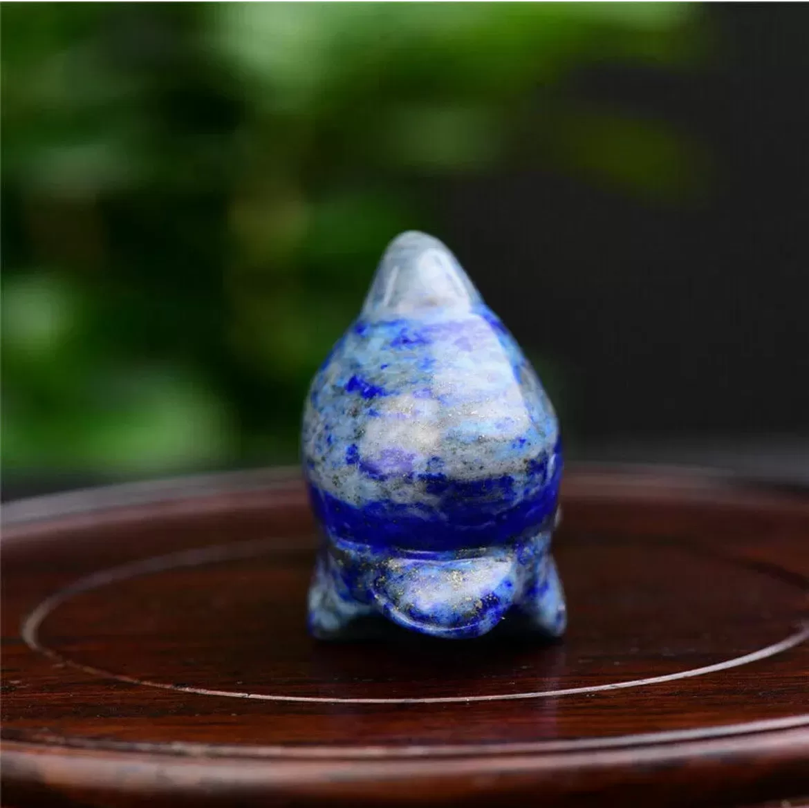 Natural Lapis Lazuli gemstone carved Dolphin