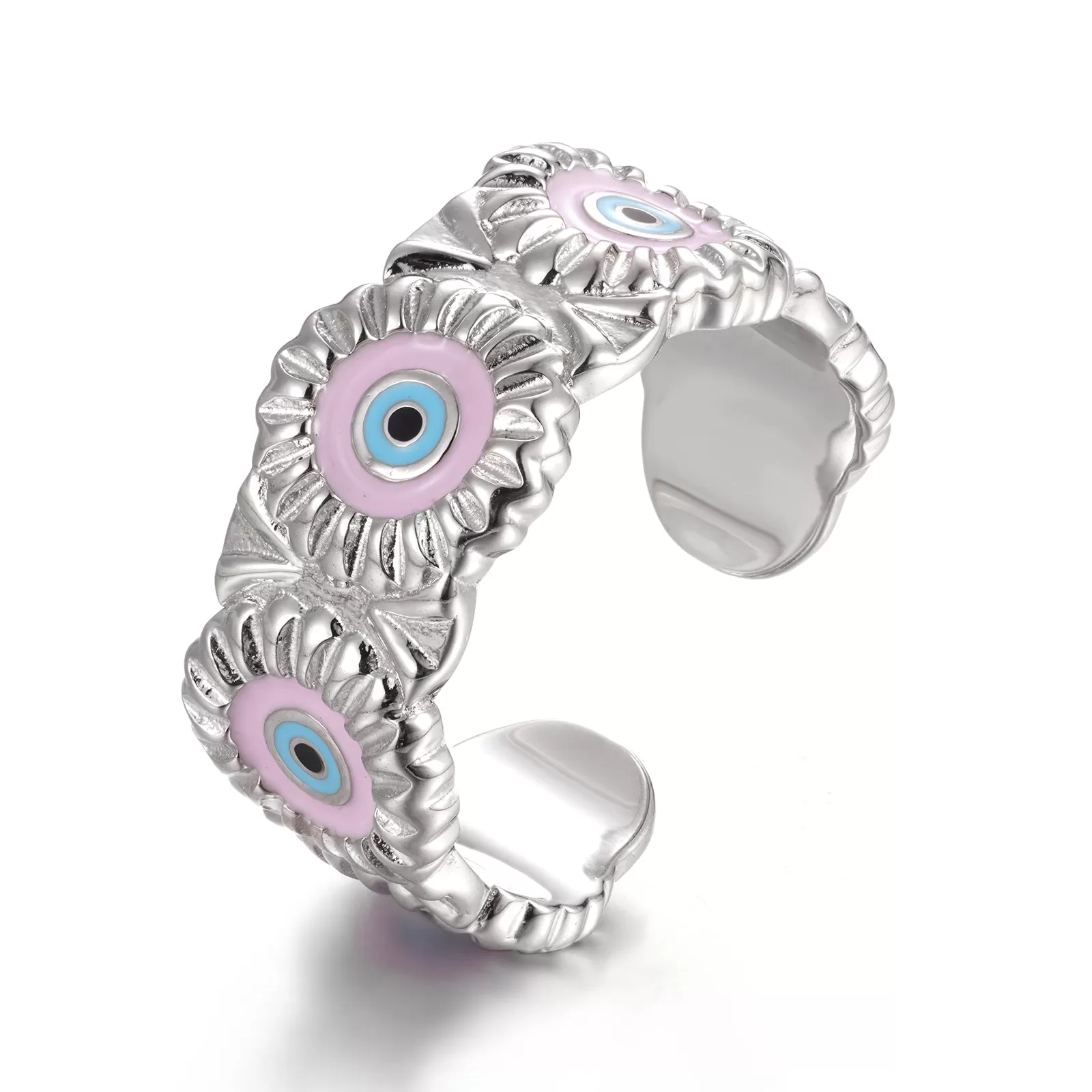 Nazar Eye Pink Ring