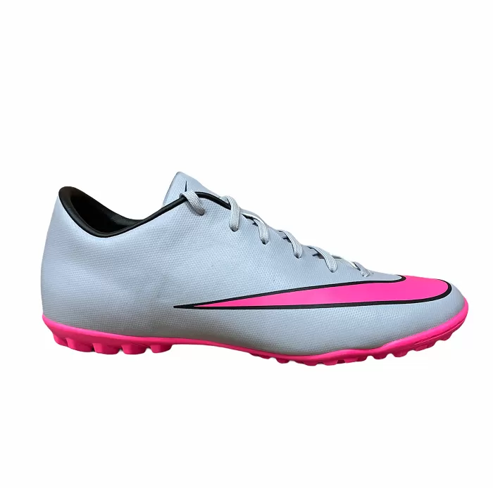 Nike men's soccer shoe Mercurial Victory V TF 651646 060 gray pink