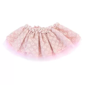 oh baby! Embroidered Daisies Four Layer Tutu Skirt - Pale Pink