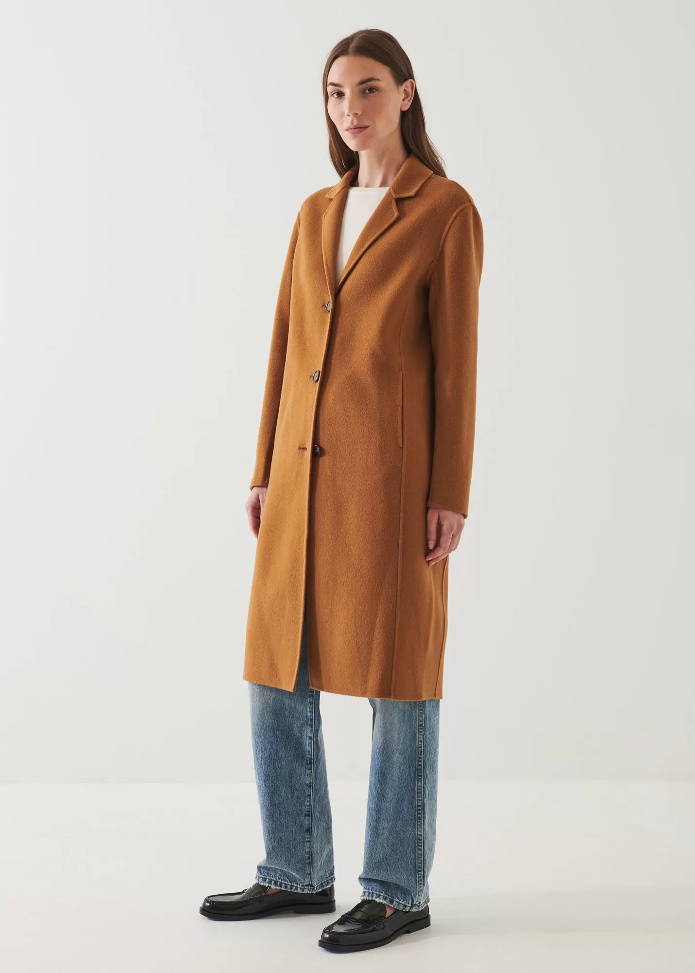 OVERSIZED SINGLE BREASTED WOOL COAT