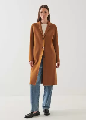 OVERSIZED SINGLE BREASTED WOOL COAT