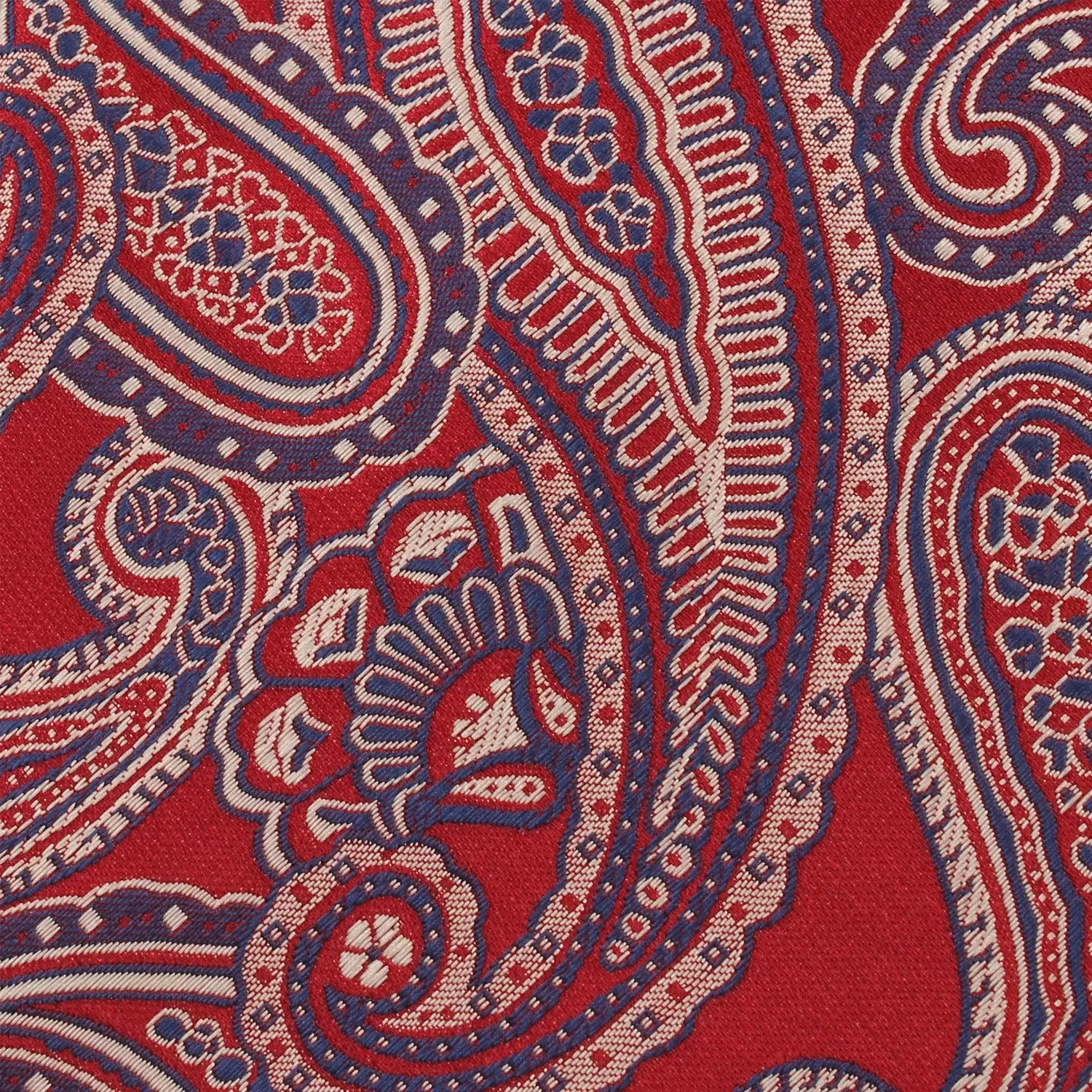 Paisley Red Diamond Bow Tie