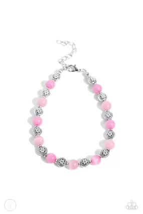 Paparazzi Beachy Bouquet Pink Anklet Bracelet