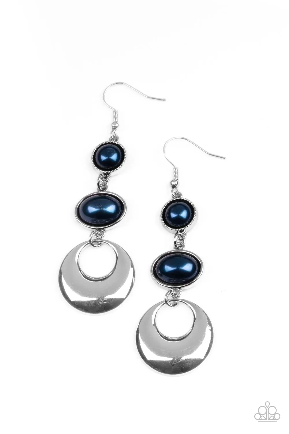 Paparazzi Bubbling To The Surface - Blue Pearl Earrings