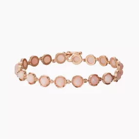 Petite Classic Link Pink Opal Bracelet