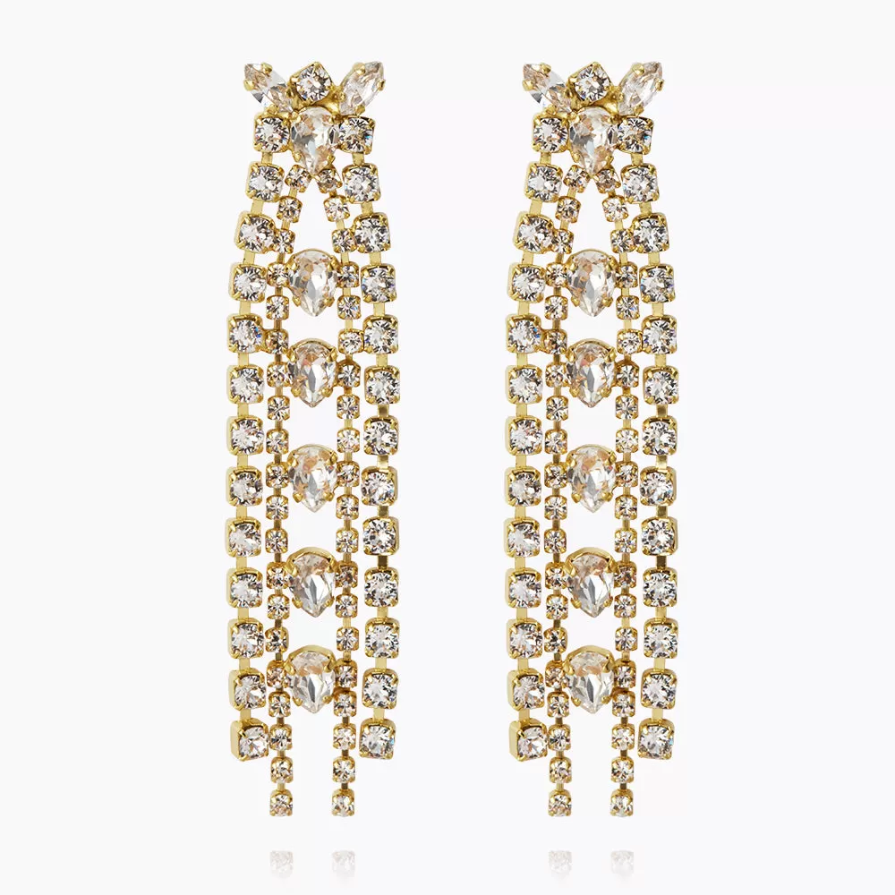 Petite Penelope Earrings / Crystal