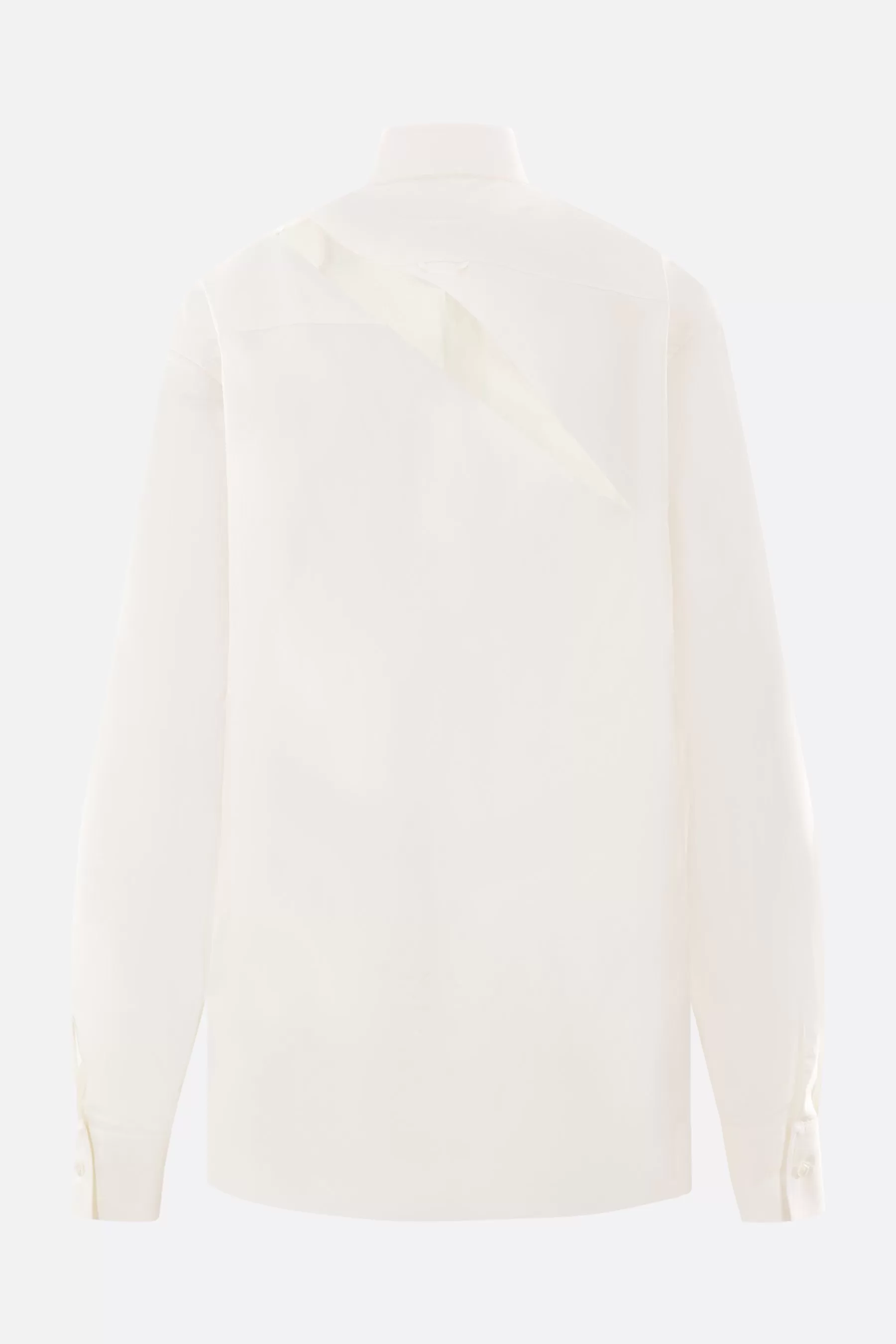 poplin oversized shirt with cut-out