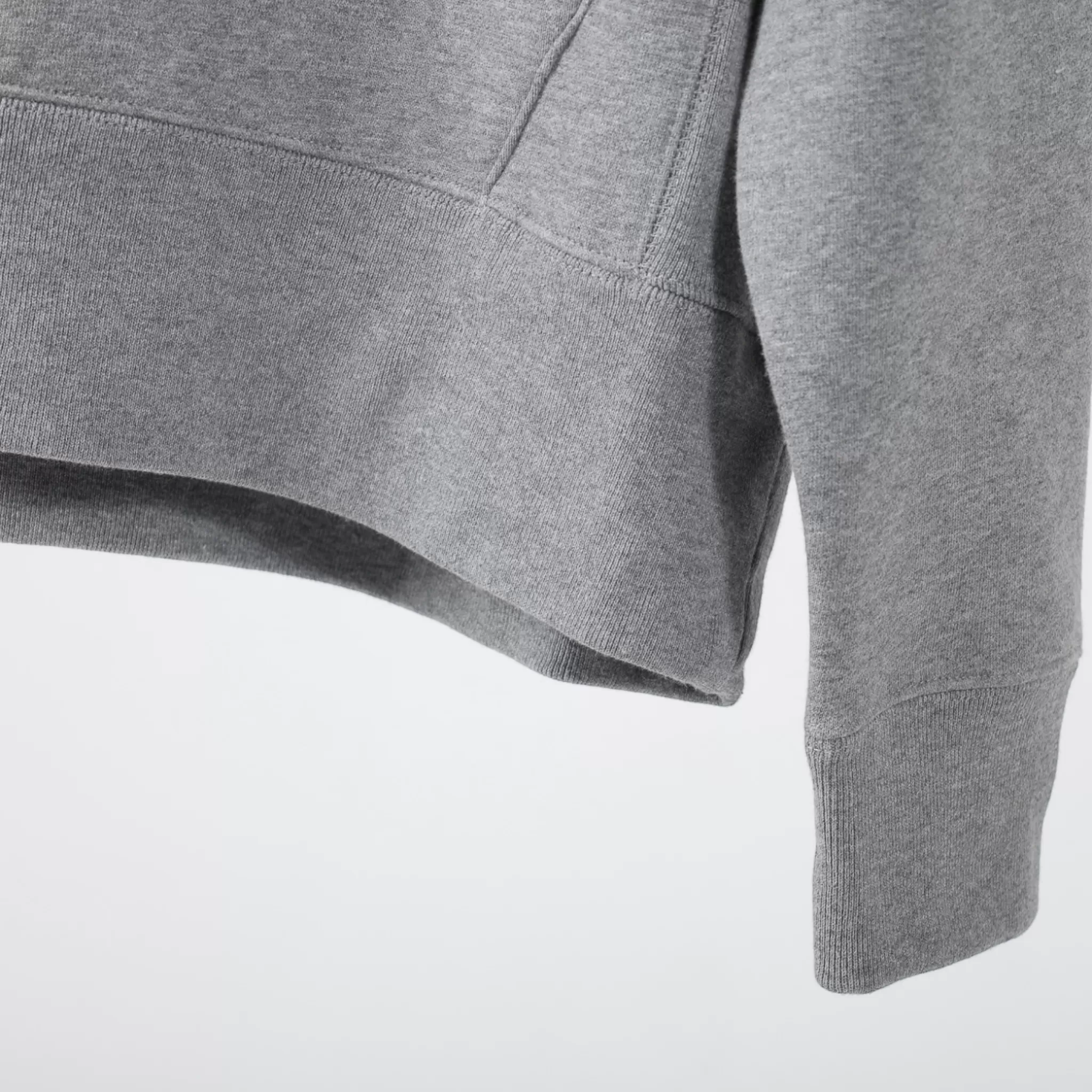 Pro-Script HEAVY Pull Over Hooded Sweatshirt : GREY with Red