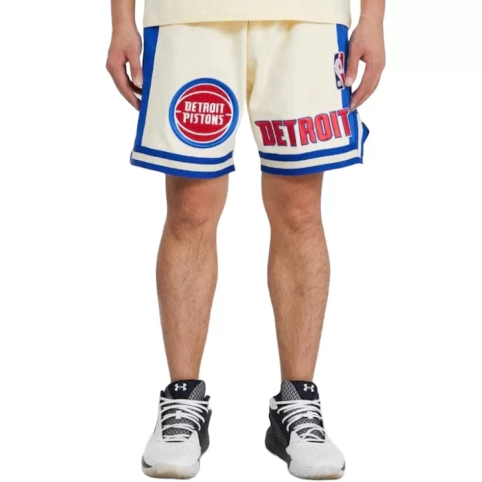 Pro Standard Detroit Pistons Retro Classic Dk 2.0 Short (Eggshell/Royal Blue)