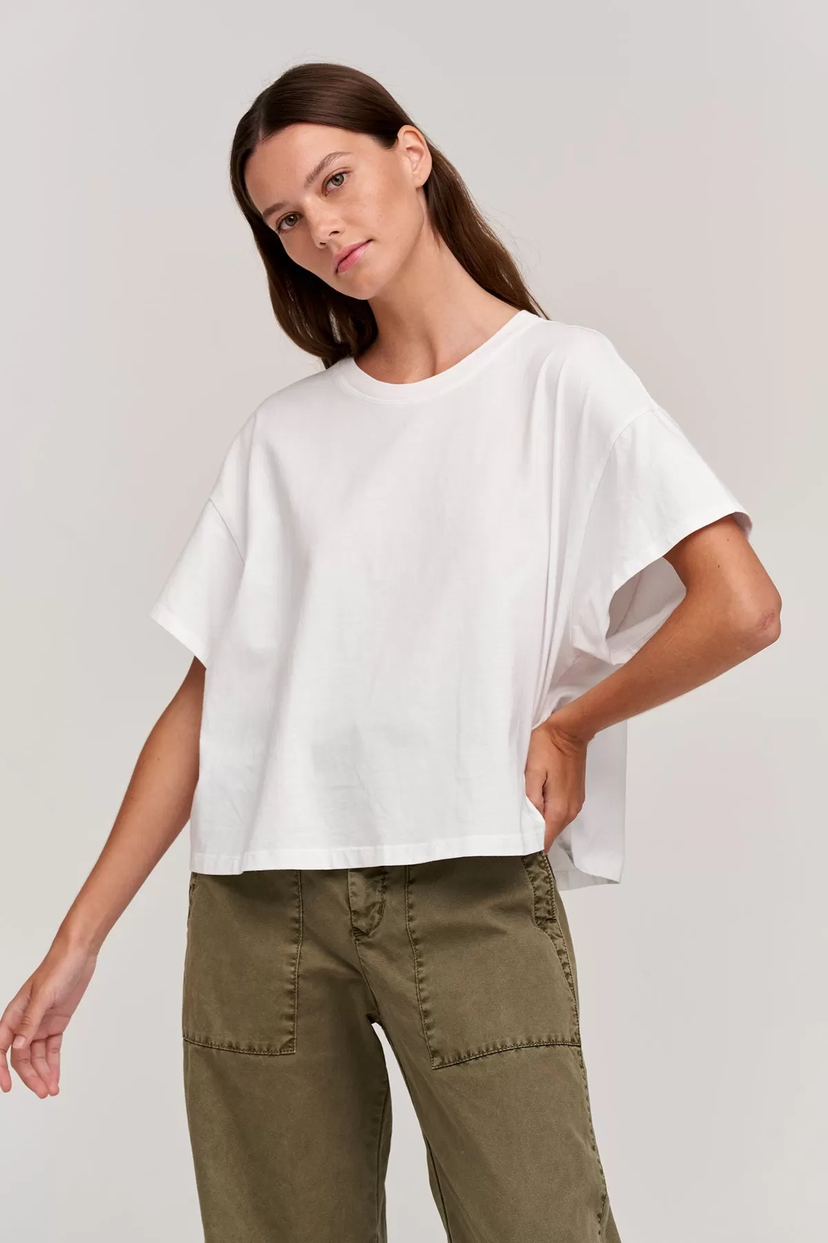 RACHELLE OVERSIZED CREW NECK TEE