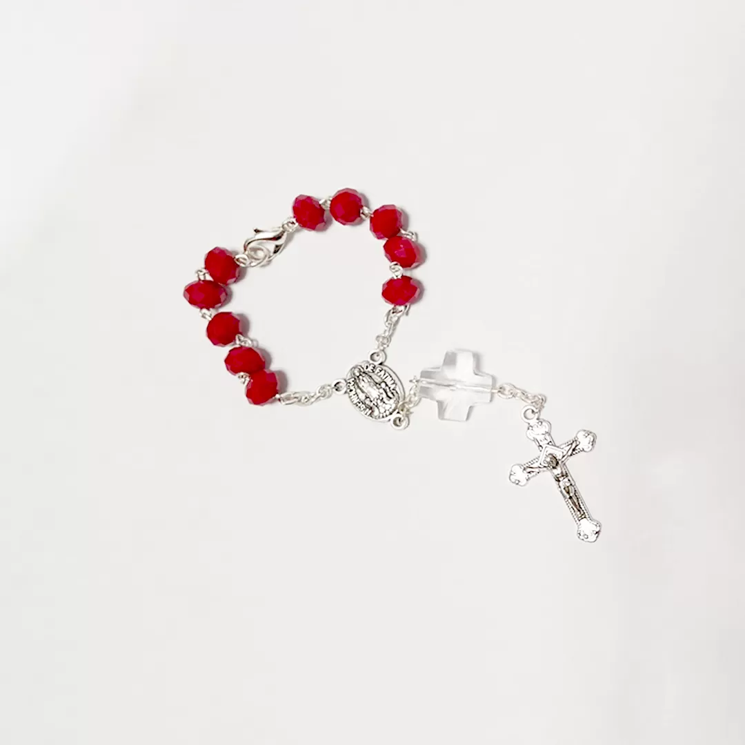 Red Crystal Decade Rosary