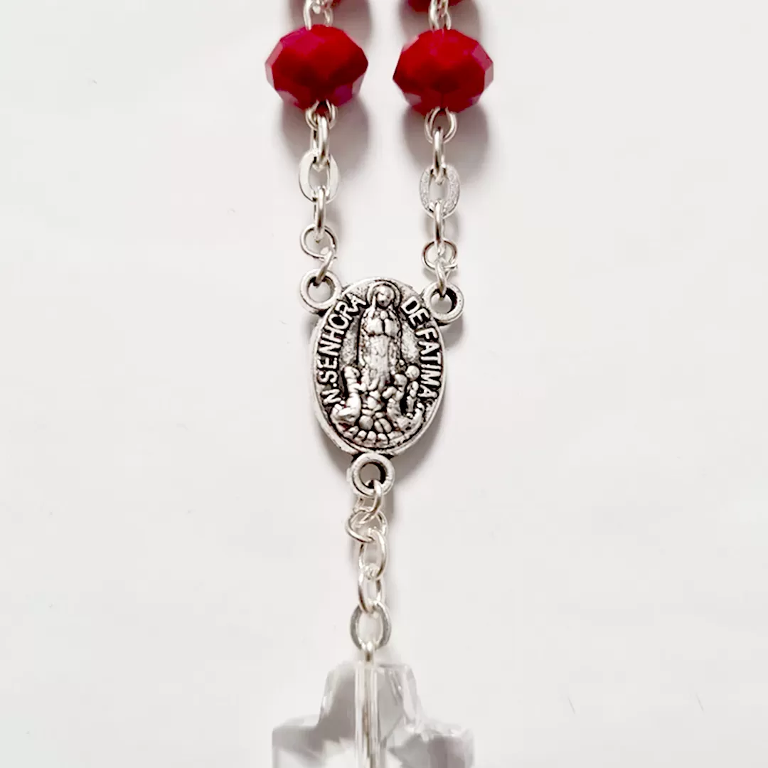 Red Crystal Decade Rosary