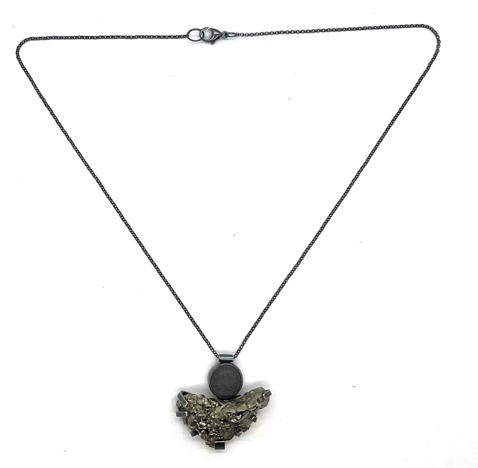 Rock and Pyrite Necklace