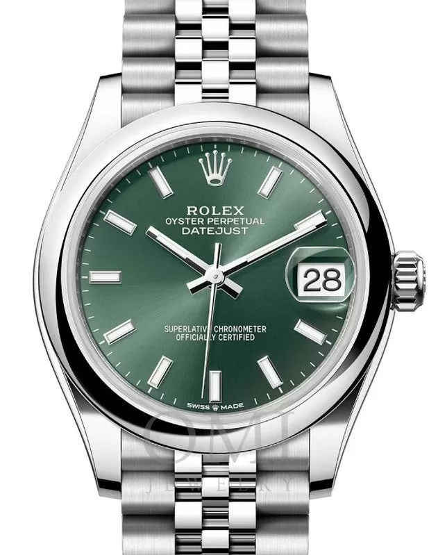 Rolex Jubilee Datejust 278240 31MM Stainless Steel Watch With Domed Bezel