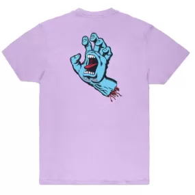 Santa Cruz men's short sleeve t-shirt Screaming Hand SCA-TEE-9148 lavender