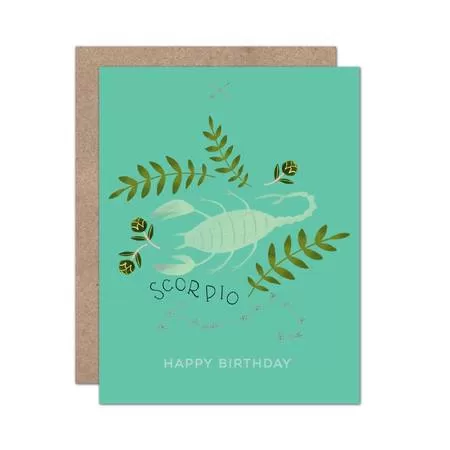 Scorpio Birthday Card