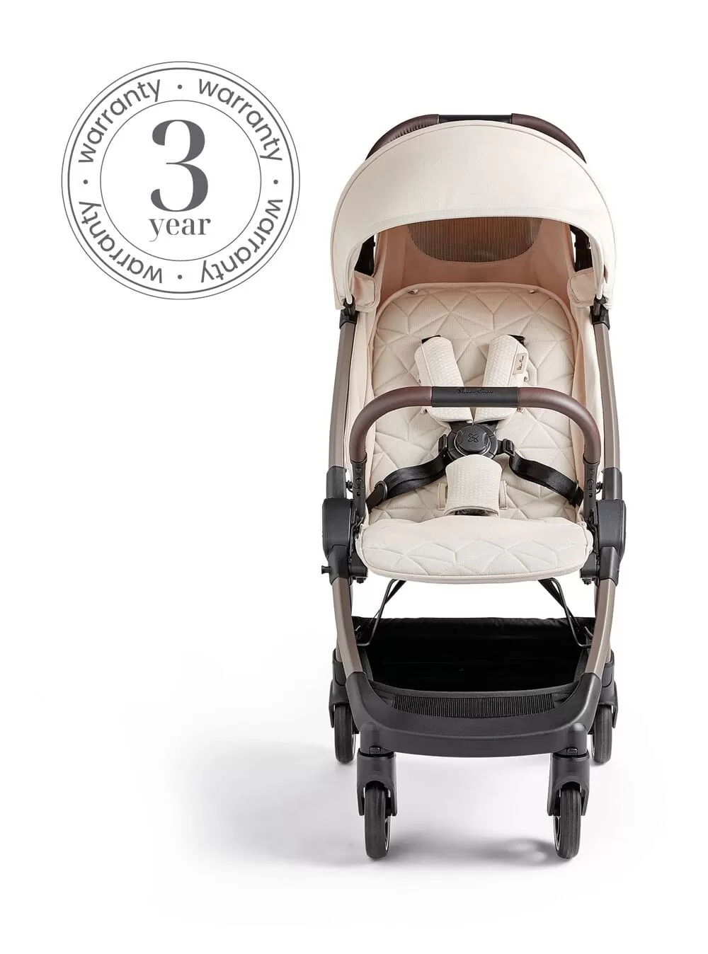 Silver Cross Clic Stroller with Motion Car Seat - Almond/Almond