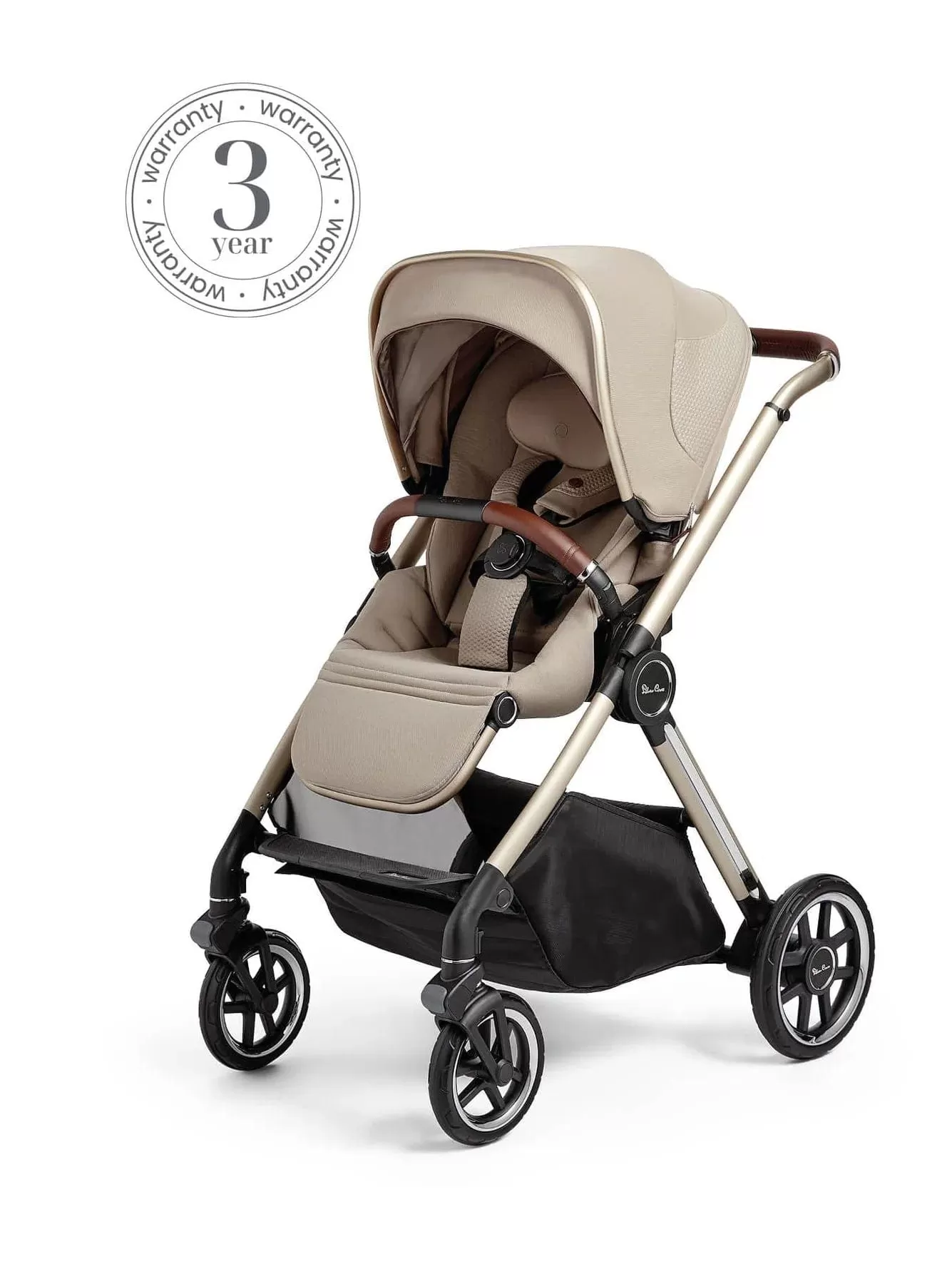 Silver Cross Reef with First Bed Carrycot and Travel Pack - Stone