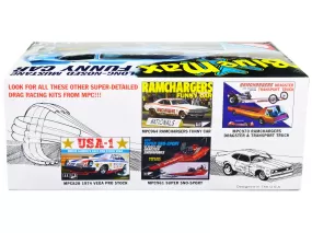 Skill 2 Model Kit Blue Max Long Nose Mustang Funny Car 1/25 Scale Model Car by MPC