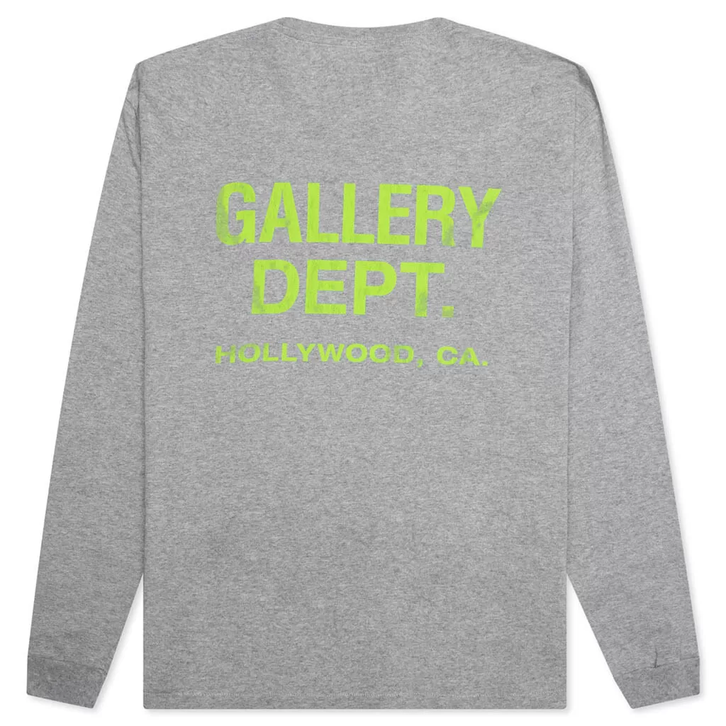 Souvenir L/S Tee - Heather Grey