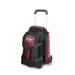 Storm Rolling Thunder 2 Ball Roller Checkered Bowling Bag Red/Black