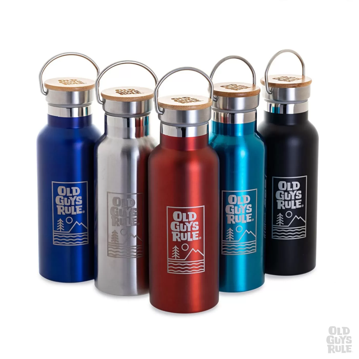 'Summit & Sea' Vacuum Flask - Indium Red