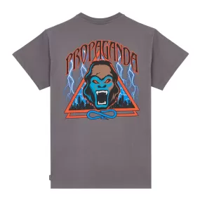 T-shirt Uomo Propaganda Triangle Gorilla Grigio