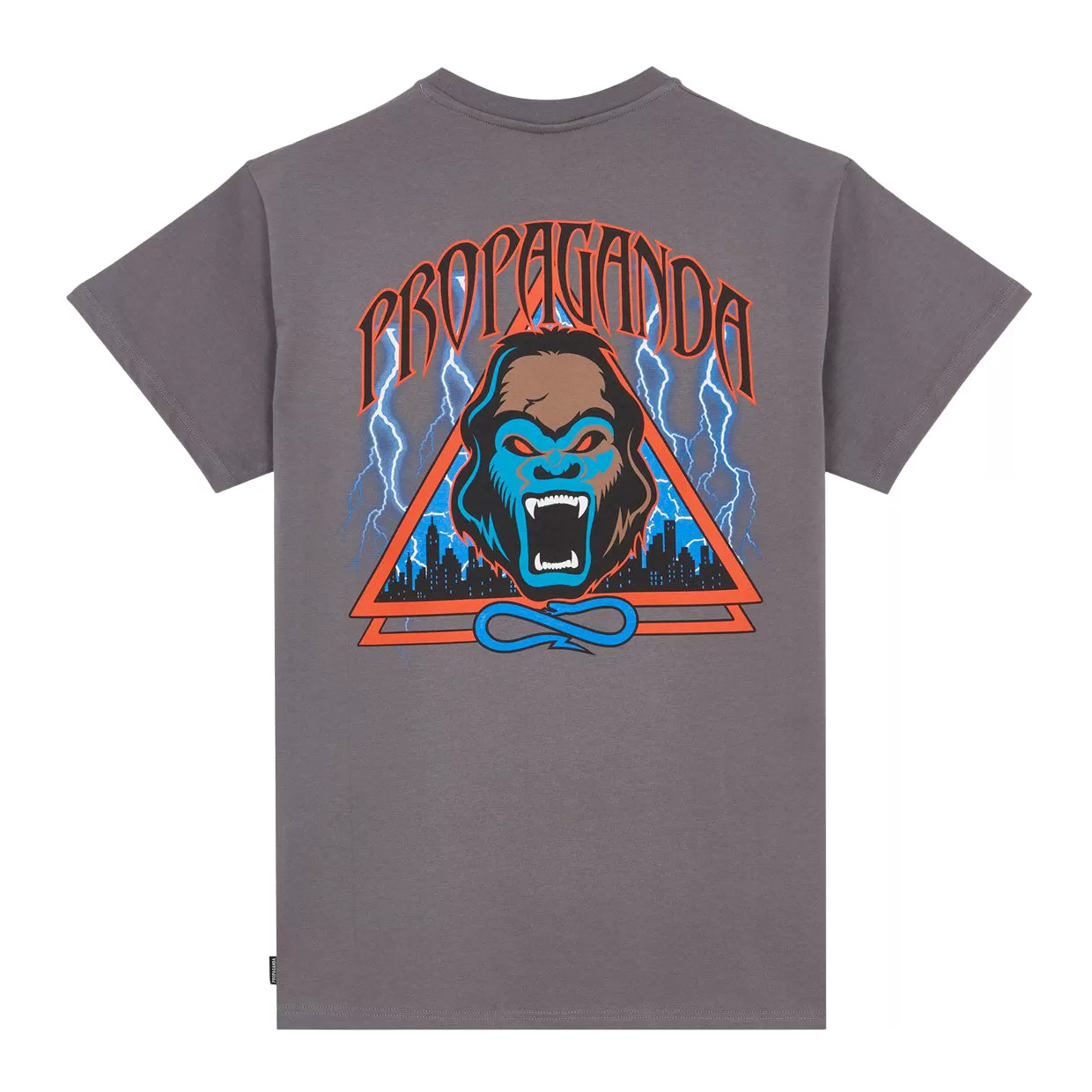 T-shirt Uomo Propaganda Triangle Gorilla Grigio