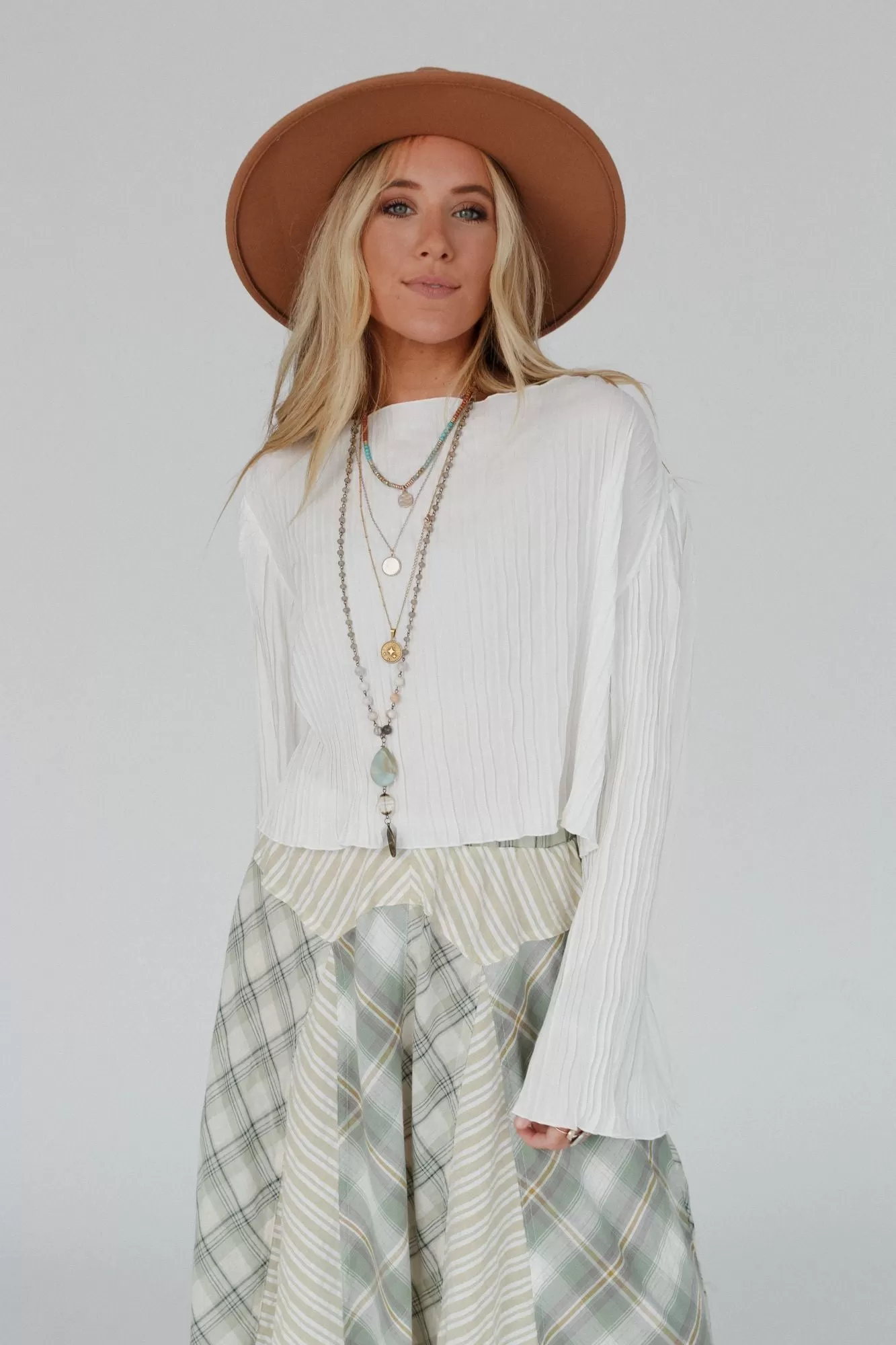 Tie The Knot Blouse Top - Cream