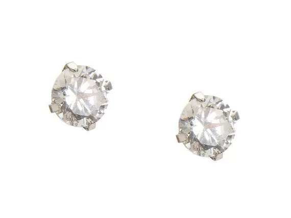 Tiny Studs. Cubic Zirconia Earrings