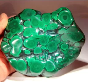 Top Quality Polished natural Bull’s Eye Malachite, from Congo!