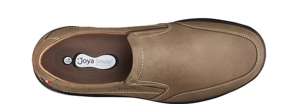 Traveler II Wide Fit Men's Leather Easy Slip On Flat Shoe