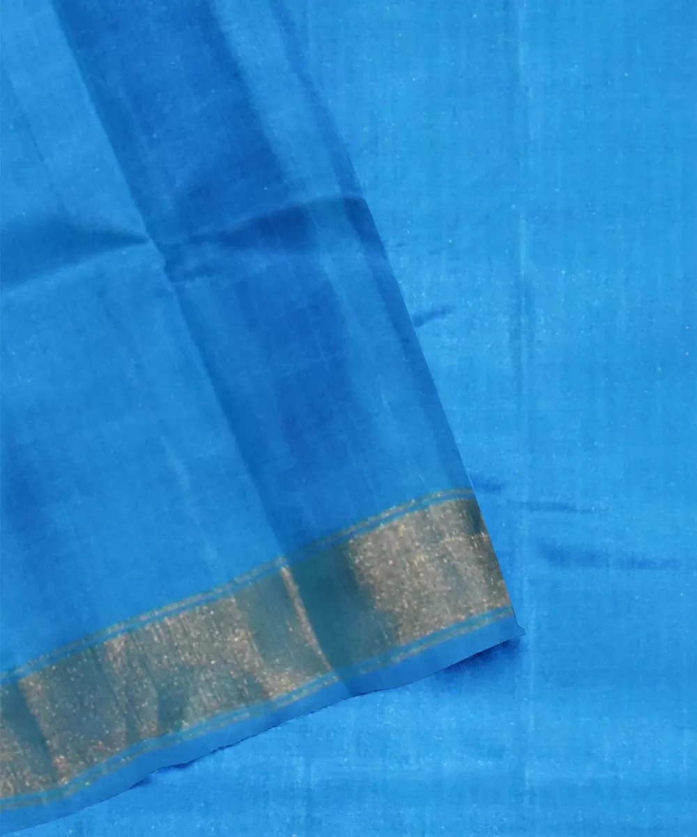 Turquoise silk handloom patola saree