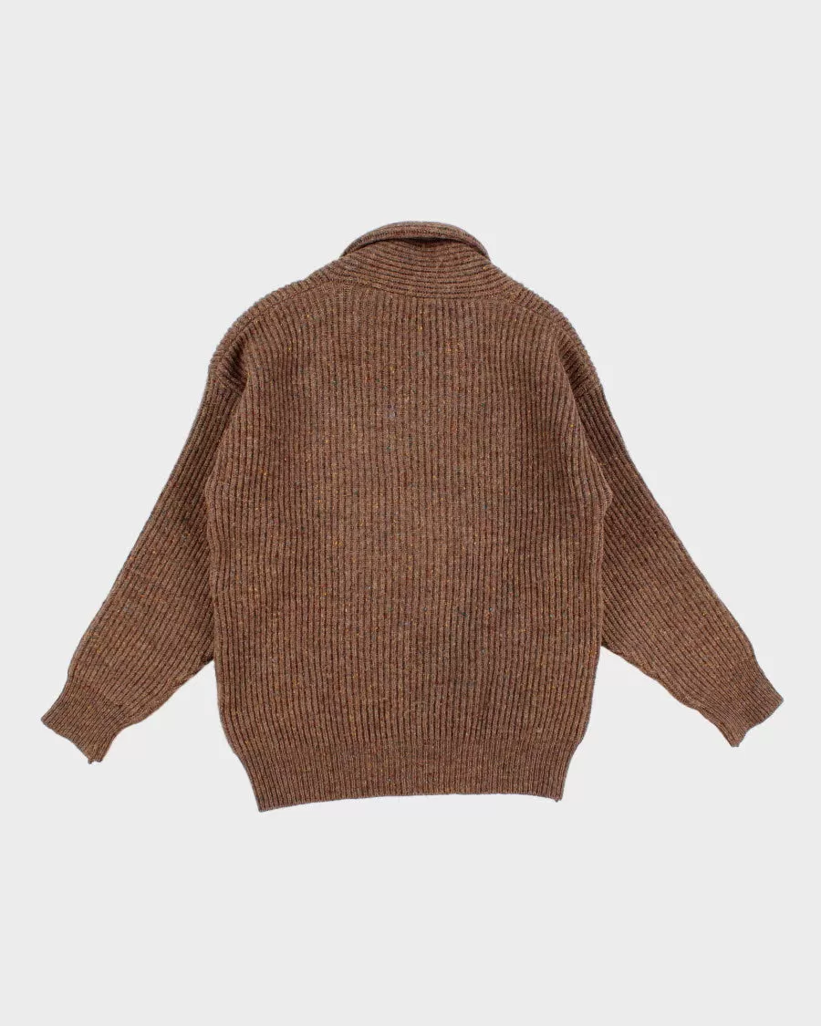 Vintage Hand-Loomed Wool Jumper - L