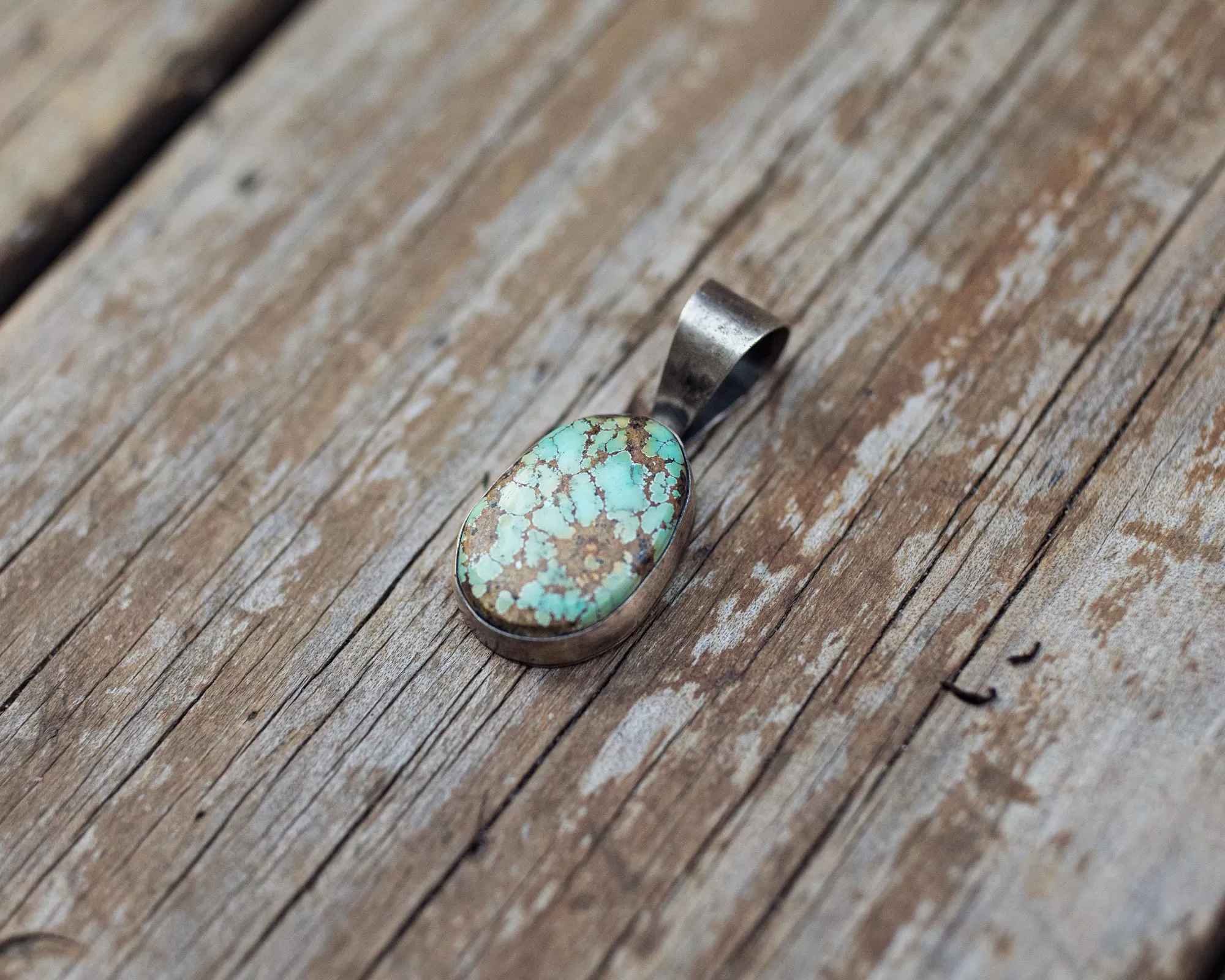 Vintage Navajo Pendant with Royston Turquoise