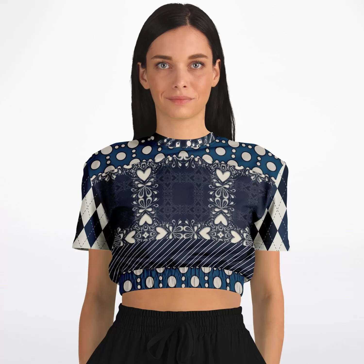 Waterloo Short Sleeve Cropped Eco-Poly Sweater