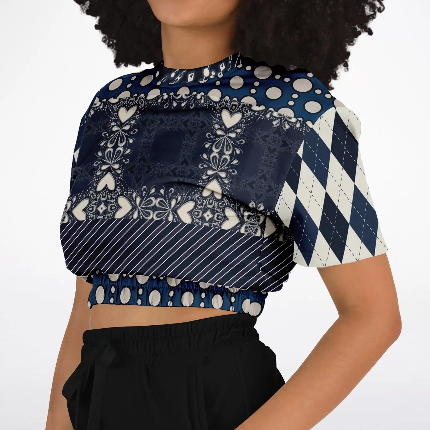 Waterloo Short Sleeve Cropped Eco-Poly Sweater