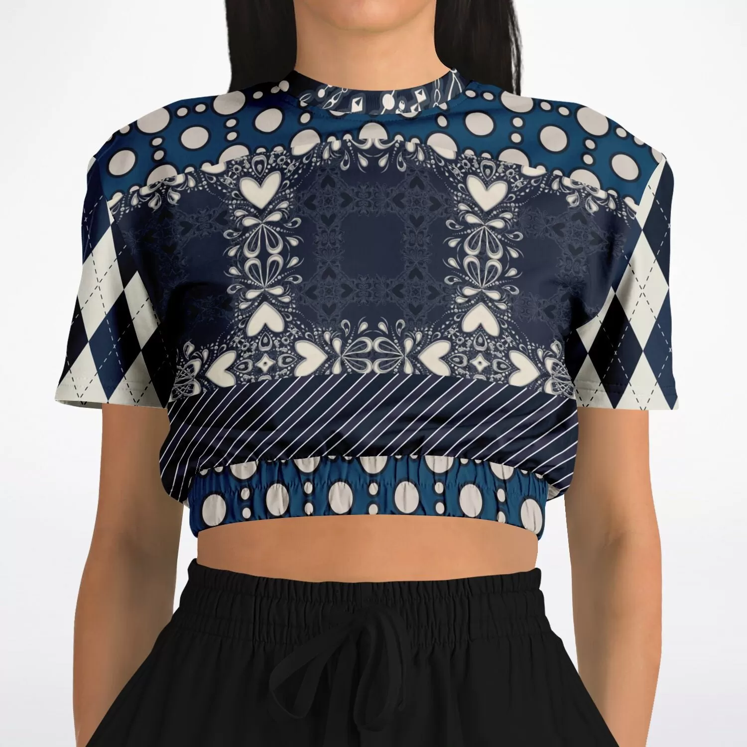 Waterloo Short Sleeve Cropped Eco-Poly Sweater