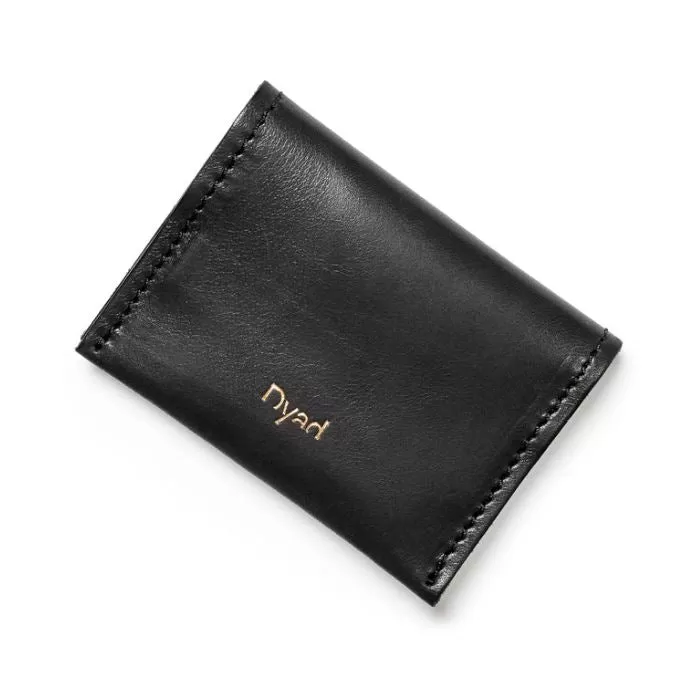 Wave Leather Card Holder - Olive